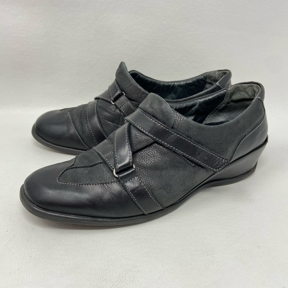 Spring Step Black Leather Shoes, Women’s Size EU 41/US 9.5-10